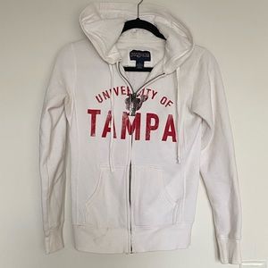 Jansport University of Tampa Zip-up Sweatshirt size small
